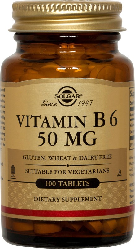 Solgar Vitamin B6 50mg 100 Tablets