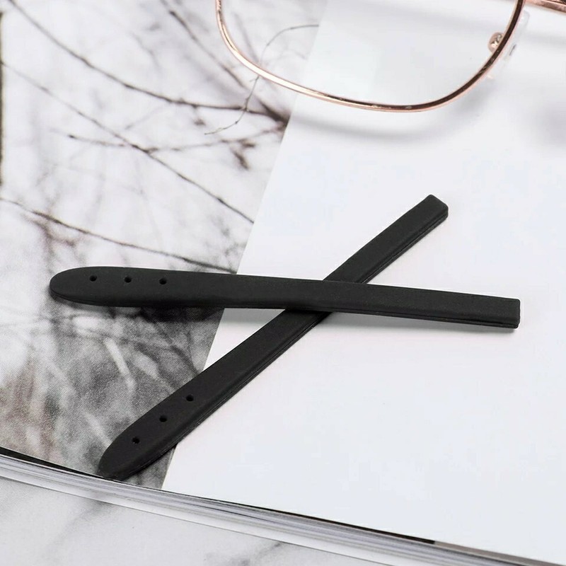 Black temple tip ear hooks for diy repair fix glasses spectacle reader loupes