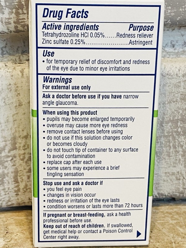 Visine A.C. Itchy Eye Relief Drops Relieves Red Watery Eyes 1/2 fl oz 07/2027 gallery