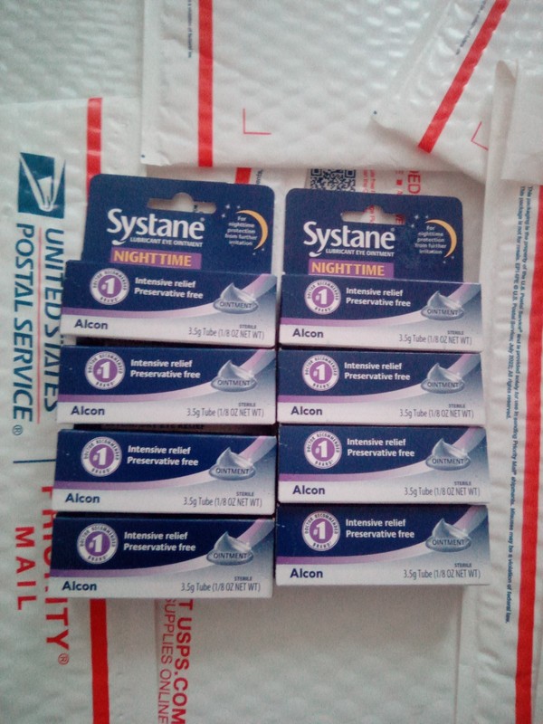 8x Systane Nighttime Lubricant Eye Ointment 3.5g Tubes NEW..2028