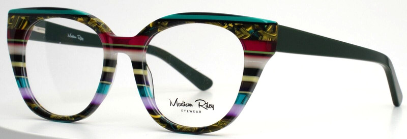 MADISON RILEY FP2132 C5 Multicolor Womens Cat Eye Eyeglasses 52-18-140 B:45