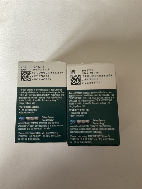 100 CVS Health True Metrix Blood Glucose Diabetic Test Strips Exp 27 gallery
