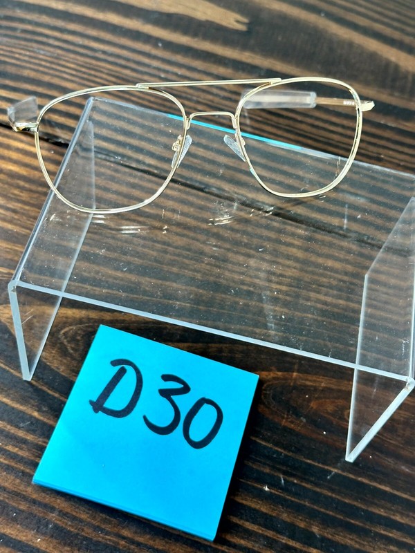 Capri DC158 Polished Arista Gold Eyeglasses Frame Only Square 140mm Full Rim gallery