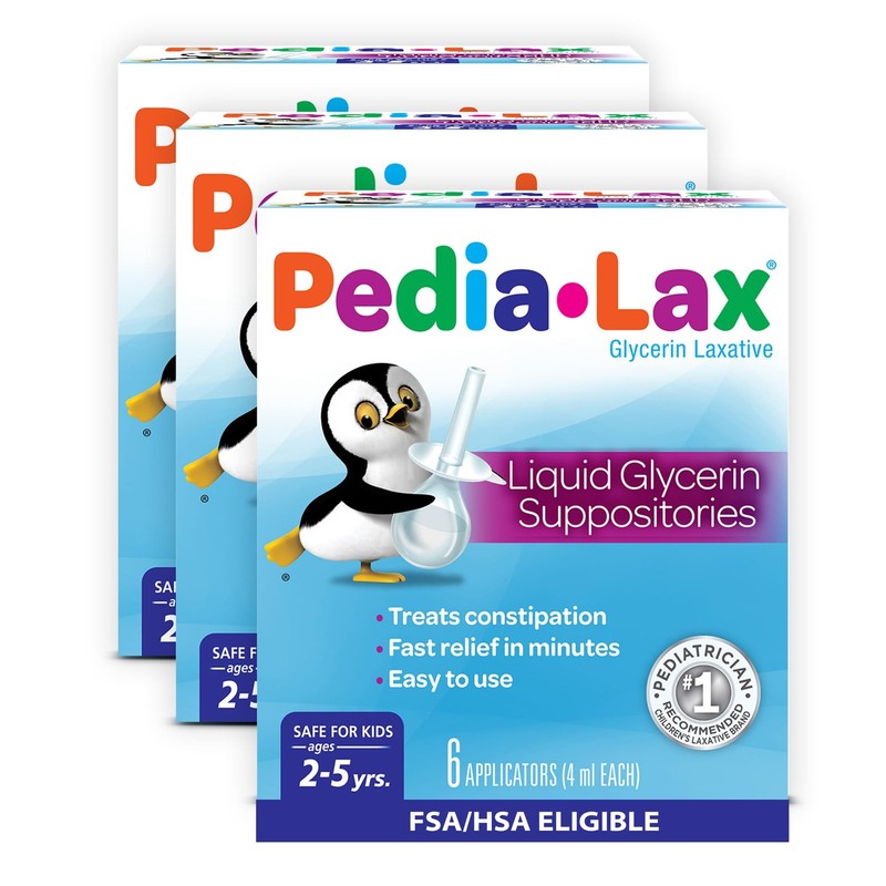 Liquid Glycerin Suppositories for Kids Ages 2-5, Gentle Constipation Relief L…