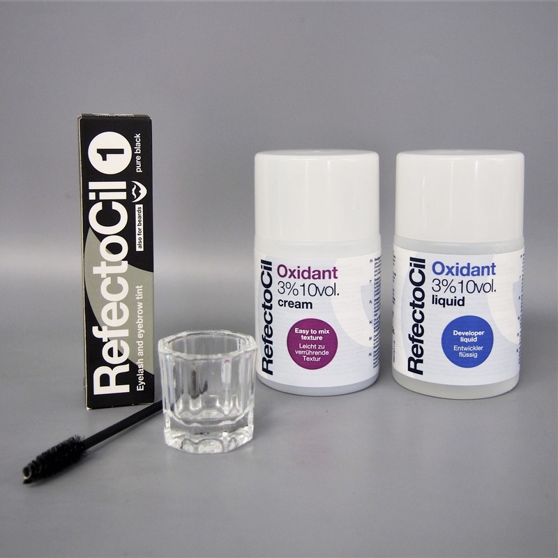 Refectocil PURE BLACK Eyelash Eyebrow Professional Tinting Kit -CHOOSE DEVELOPER