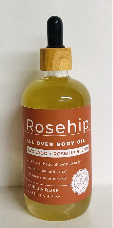 Home & Body ~ Rosehip All Over Body Oil with Avocado & Rosehip Blend 8 fl oz