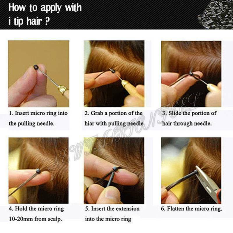 I-Tip Stick 100% Remy Human Hair Extensions Pre Bonded Keratin Fusion Thick 1G/S gallery