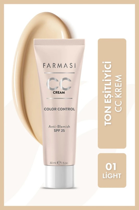 Farmasi CC Color Control Anti-Blemish SPF 25 1 fl oz – 30 ml / 01 LIGHT
