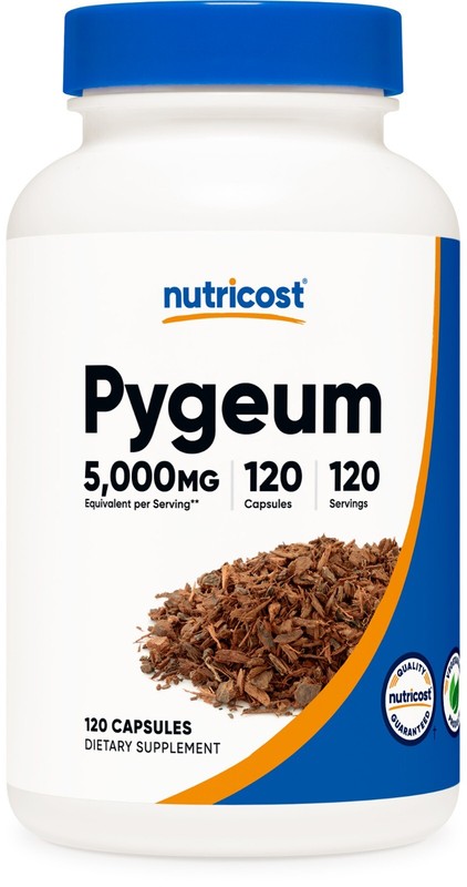 Nutricost Pygeum 5000mg, 120 Capsules- Vegetarian Capsules, Non-GMO, Gluten Free