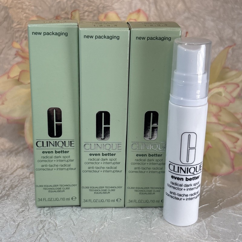 3x Clinique Even Better Clinical Radical Dark Spot Corrector + Interrupter .34oz gallery