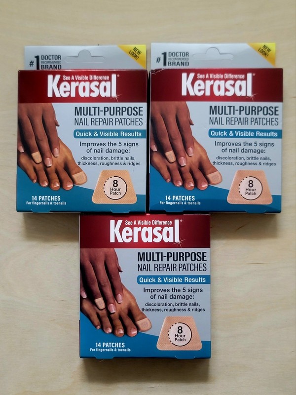 42 Total Patches – PKerasal Multi-Purpose Nail Repair Patches 14 Ct – 3 Pack