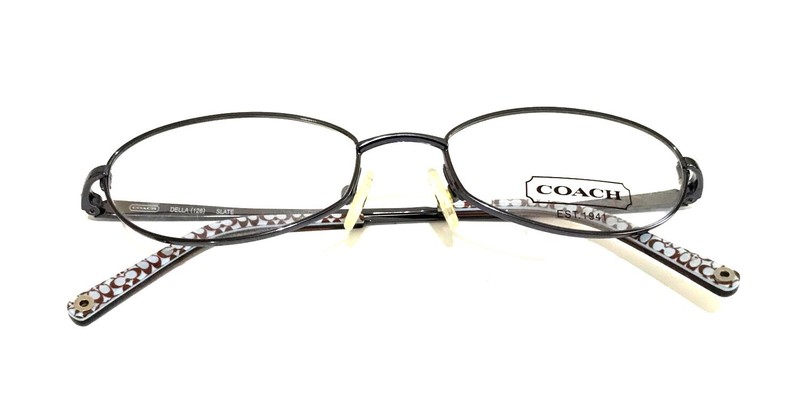 Authentic Coach Della 128 Women’s Floral Bling Eyeglasses Frames 50MM Slate