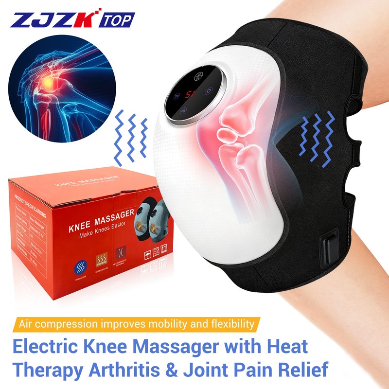 Portable Knee Massager with Heat Massage Vibration Air Pressure Therapy Relax