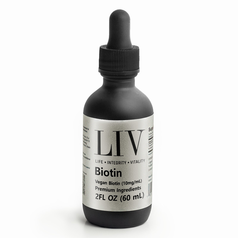 Biotin + Collagen Liquid Skin Nutrients | Vegan • 10,000mcg • 60 Servings • 2oz