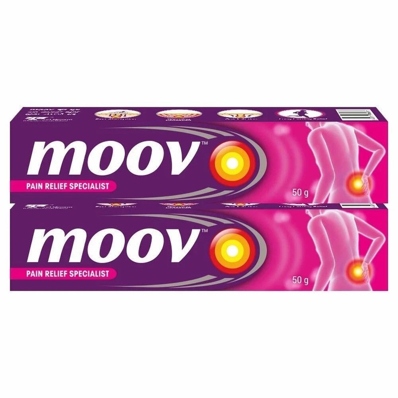 Moov Fast Pain Relief Cream 100% Ayurvedic Formula Pain Relief 50g (Pack of 2Pc gallery