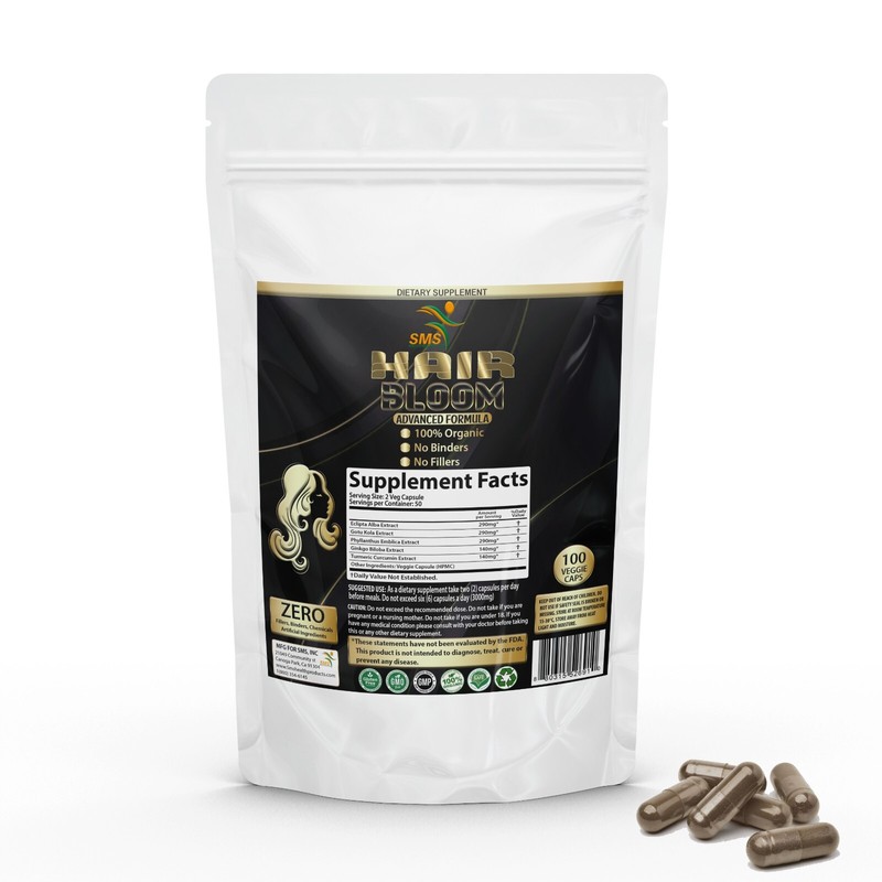 Hair Growth Pills to Support Natural Hair Growth and Thickness 100 Capsules