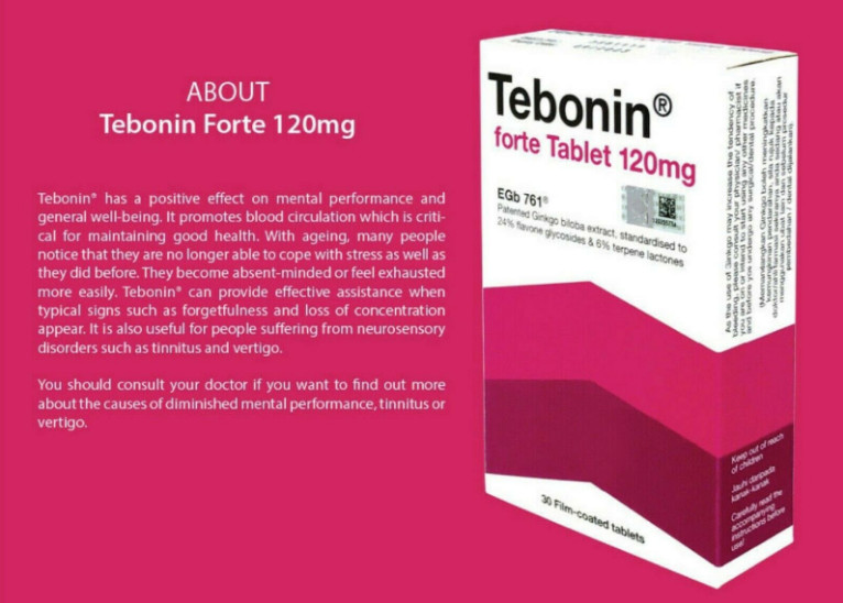 2 Box Tebonin Forte 120mg Ginkgo Biloba Extract 30's IMPROVE BLOOD CIRCULATION gallery