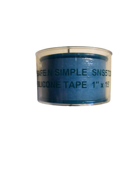 DermaPro Waterproof Silicone Tape, 1 inch X 15 Feet, per Roll