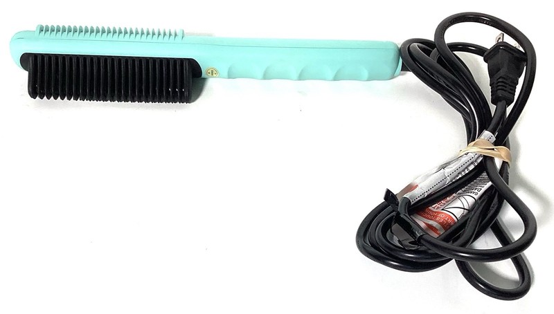 DNA Hair Tools Air Styler with Infrared Titanium Plate Aquamarine Tested Works!!
