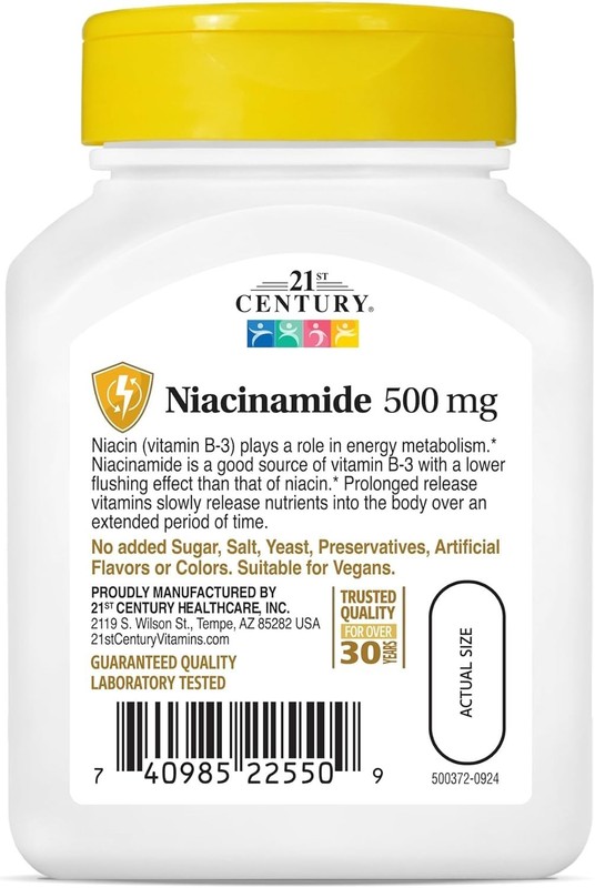 HealthCare Niacinamide 500 mg Prolonged Release - Vitamin B-3, 110 Count gallery