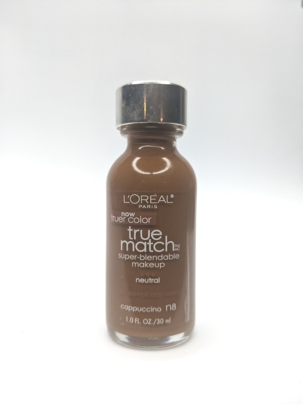 L’Oreal Paris True Match Super Blendable Makeup, Cappuccino , N8 1.0 Ounce