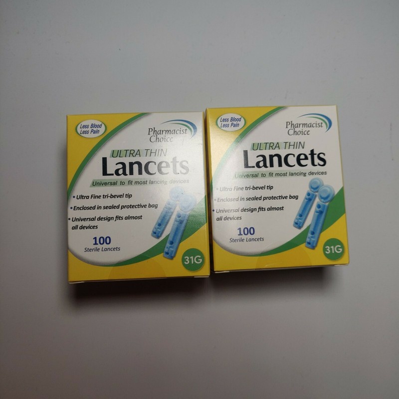 Pharmacist Choice Twist Top Ultra Thin Lancets 31G 2 X 100-ct Boxes