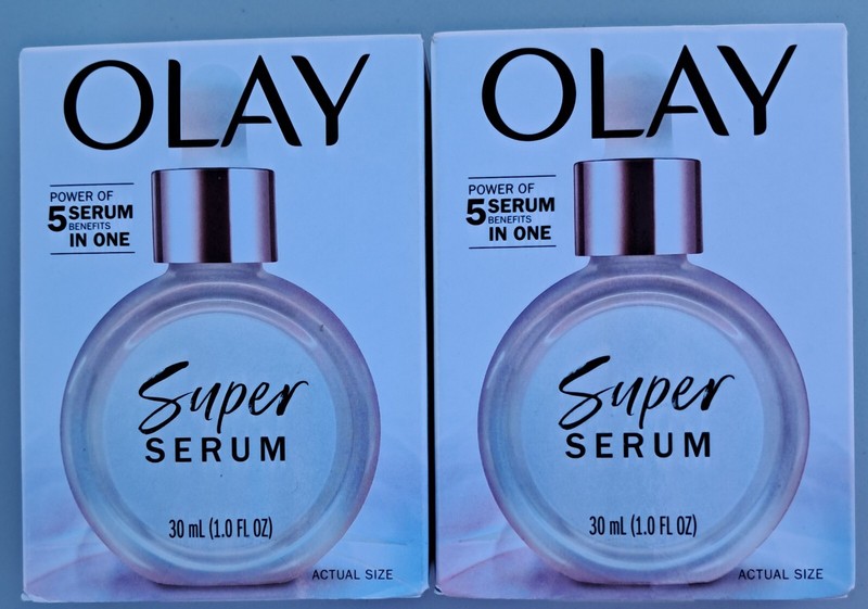 2 Olay Super Serum 5-in-1 With Niacinamide,Vitamin C, Collagen Peptide 1FL Oz Ea