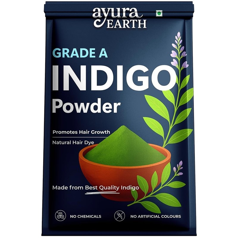 Indigo Powder 200g for Hair Color Growth Grey Coverage No Ammonia Chemicals