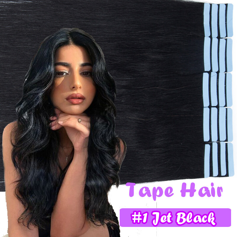200g 80pcs Thick Skin Weft Tape In Remy Human Hair Extensions Full Head BALAYAGE