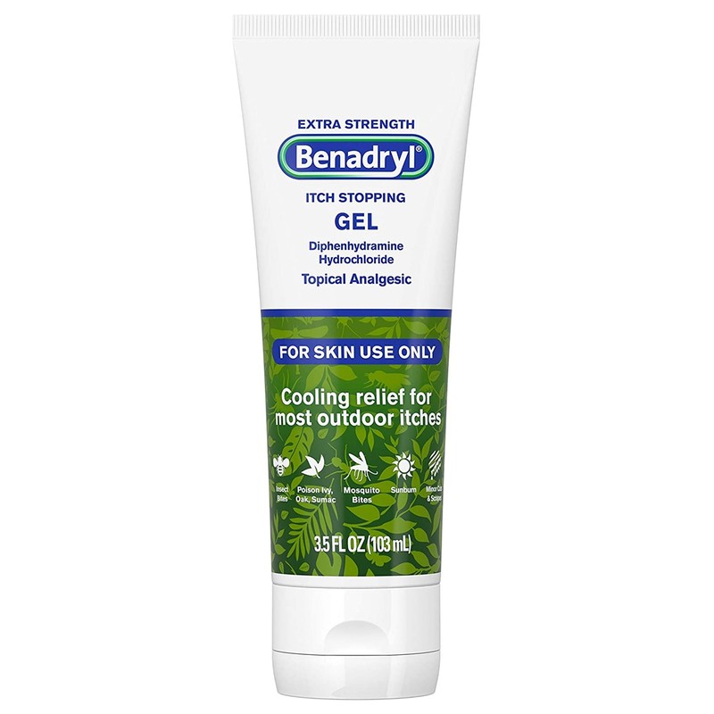 Benadryl 2% Diphenhydramine HCl Gel Itch Relief 3.5 oz. Tube