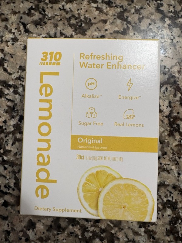 310 Nutrition Lemonade Mix Original 30 Servings Refreshing Lemonade Flavor 2/26