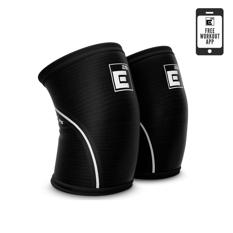 Element 26 6mm Knee Sleeves for Weightlifting, Large, Black