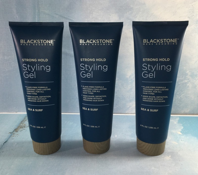 Blackstone Strong Hold Styling Gel, 3 Pack, 8 oz (236 mL) Each, Sealed