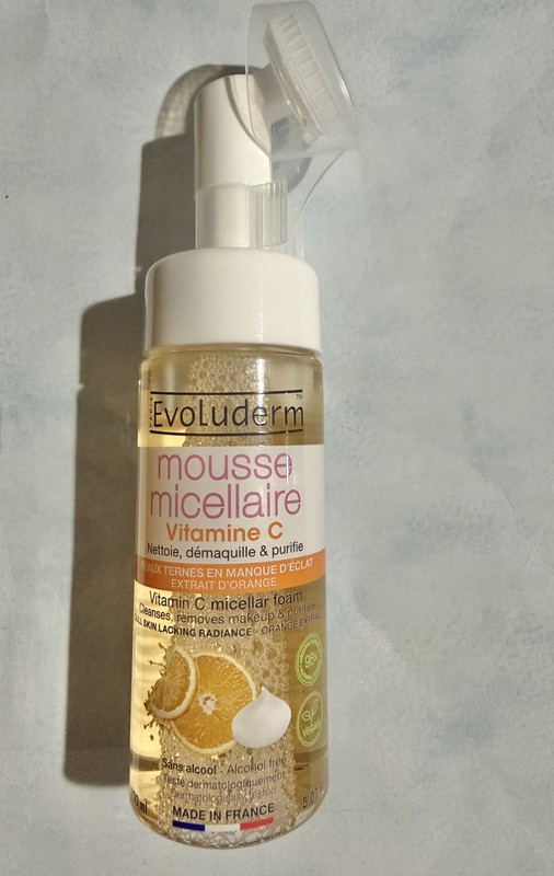 Evoluderm Vitamin C Micellar Foam – 5.07 fl oz / 150 mL Brightening • Purifying