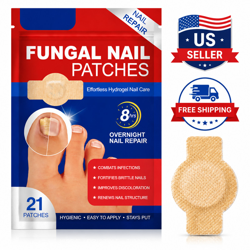21pcs/box Fungal Nail Care Patches, box 8H Overnight Toenail Repair Care.