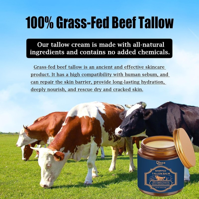 100% Grass Fed Whipped Beef Tallow Balm, Ultra Moisturizing Skin Cream for Fa... gallery