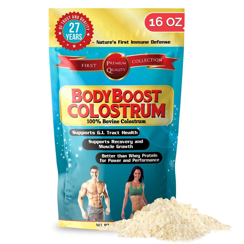 BodyBoost Whole Colostrum, 100 Bovine Colostrum Powder, Immune Booster with I…