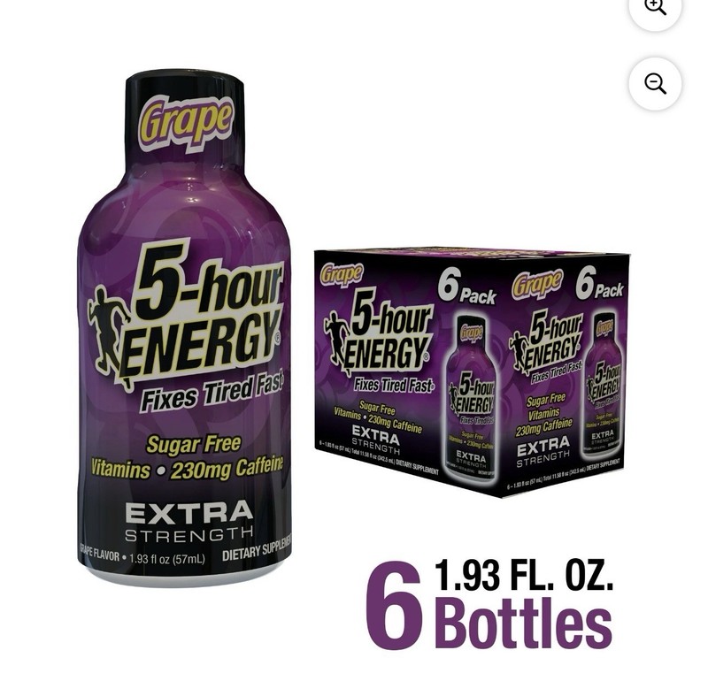 5-hour ENERGY® Shot, Extra Strength, Grape, 1.93 oz, 24 Count, (6 Count ×4) gallery