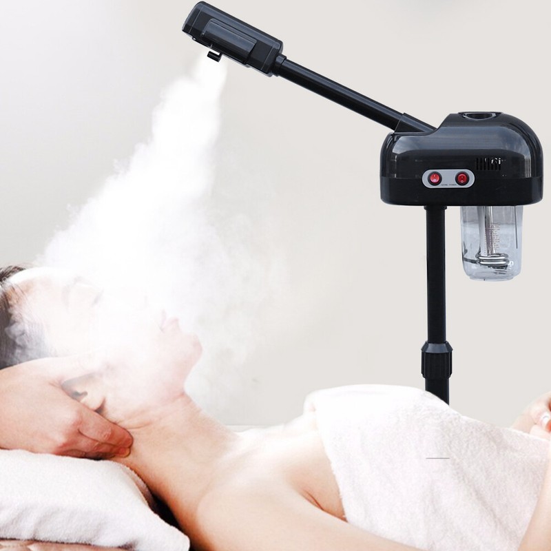 Black Pro 2 in 1 Facial Steamer Ozone Beauty Salon Spa Salon Equipment Skin Care