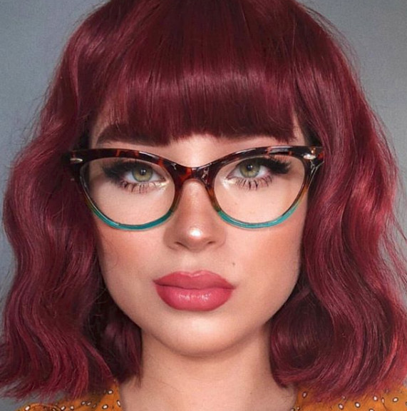 Cat Eye Vintage Retro «Ombre» Women Eyeglasses BLUE LIGHT Computer Lenses SHADZ