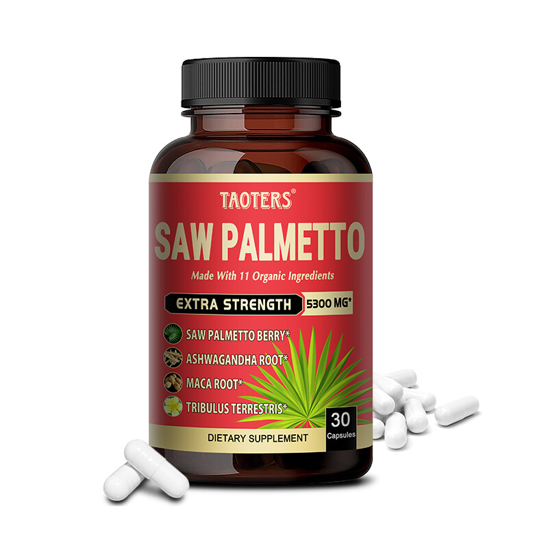 Saw Palmetto Consists of 11 Organic Ingredients, Powerful 5300 Mg