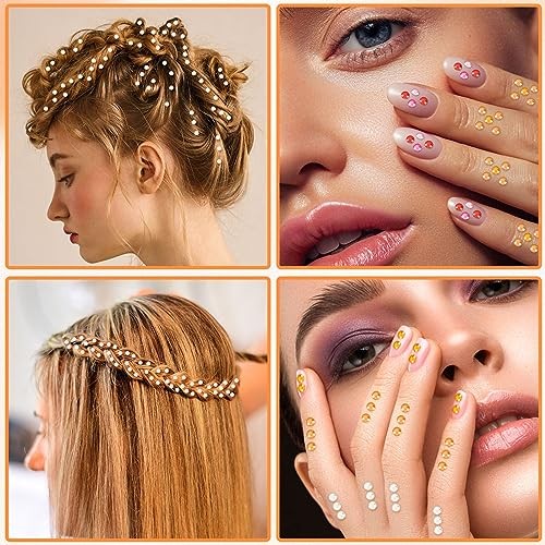 2700 PCS Face Gems Self-Adhesive Face Jewels for Makeup - 3/4/5 mm gallery