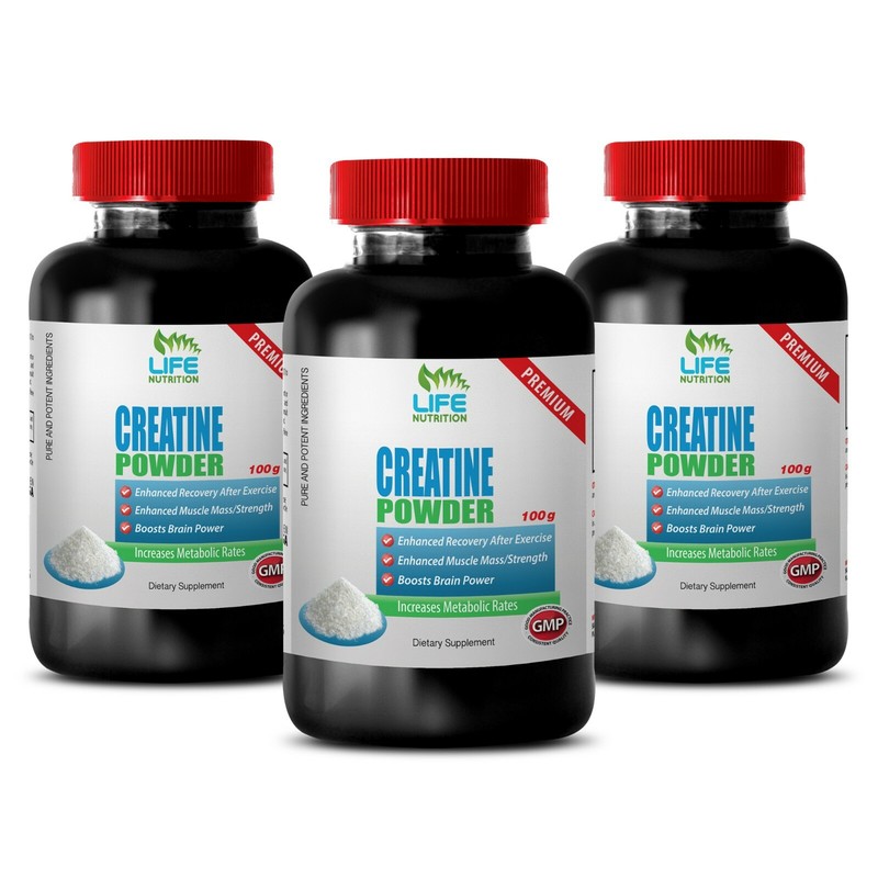 post exercise recovery – Creatine Powder 100g – healthy weight gain 3 Bottles