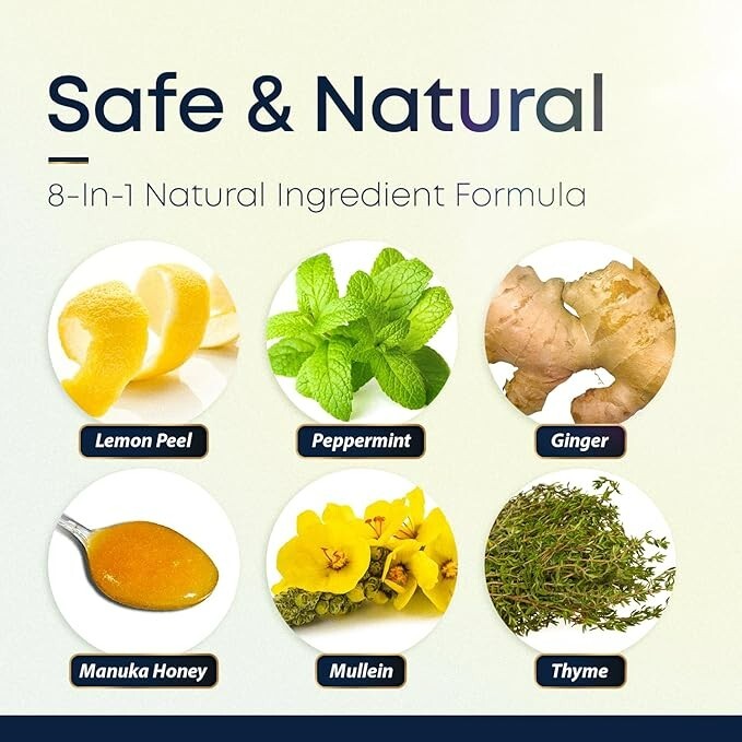 BREATHE 8-IN-1 Mullein Drops For Lungs Detox & Lung Cleanse | Peppermint, Thy... gallery