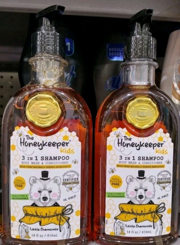 2X HONEYKEEPER KIDS ORGANIC SHAMPOO 3 IN 1 – 2 BIG BOTTLES 14oz EA – FREE SHIP