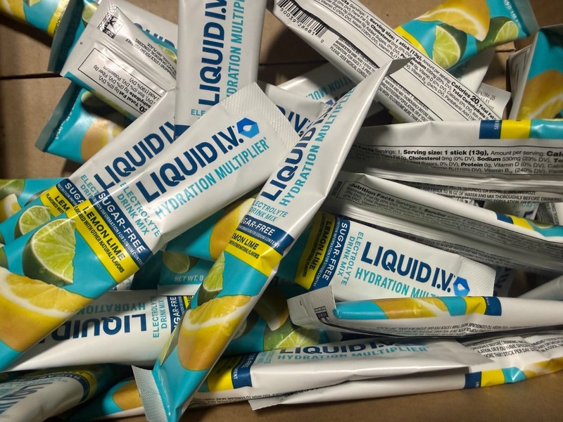 30x Liquid IV Sugar Free Lemon Lime Hydration Multiplier Drink Mix Sticks 3/27