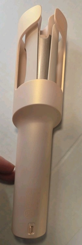 TYMO CURLGO Cordless Auto Curling Iron 1” Pink Rechargeable NEW Open Box gallery