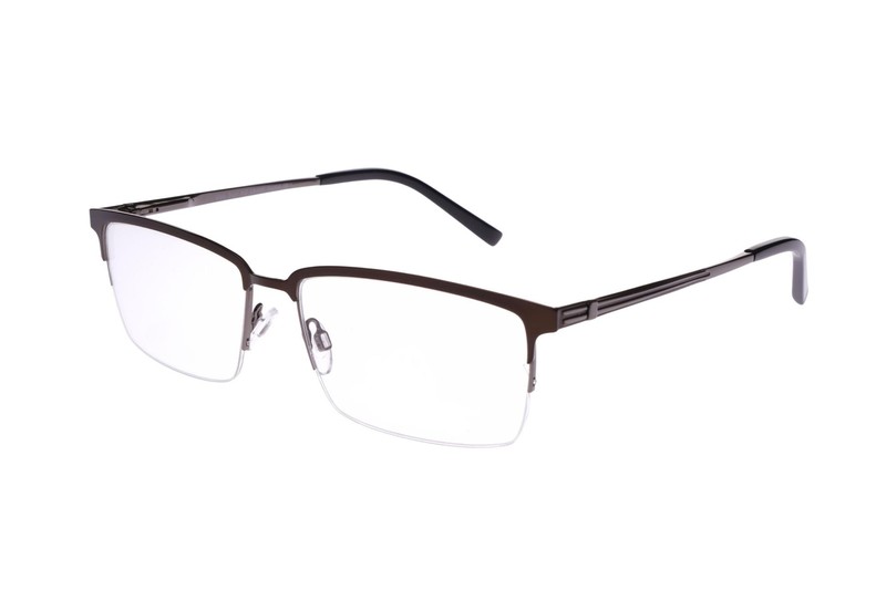 New Wide Guyz Brown & Gold RIP Eyeglasses, 60/17/150, for The Stylish Large Man