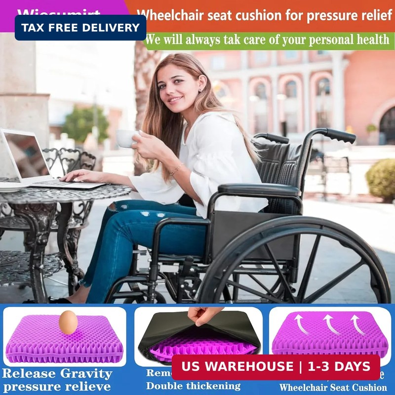 Plus Size Gel Seat Cushion for Long Sitting, Extra Large and Thick, Seat Cushion gallery