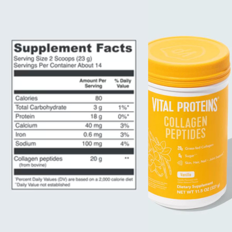 Vital Proteins Collagen Peptides Vanilla flavored Powder 11.5 oz - 327 g gallery